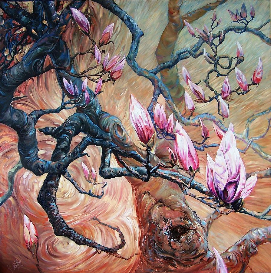 Flower Painting - Magnolia by Peter Zuffa
