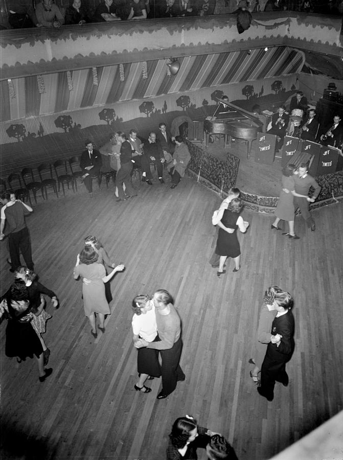 Mahers Dance Hall, Showing Orchestra Photograph by Everett