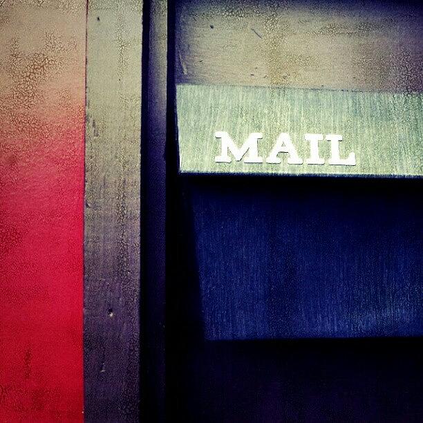 Vintage Photograph - Mail Box. #mail #box #mailbox #mailman by Jess Gowan
