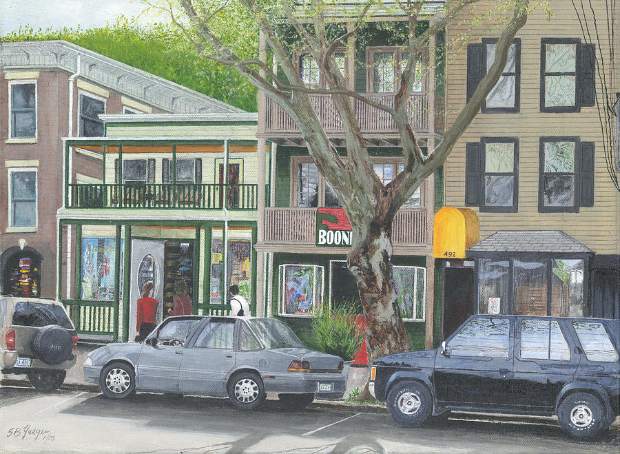 main st so Piermont NY Painting by Stuart B Yaeger - Fine Art America