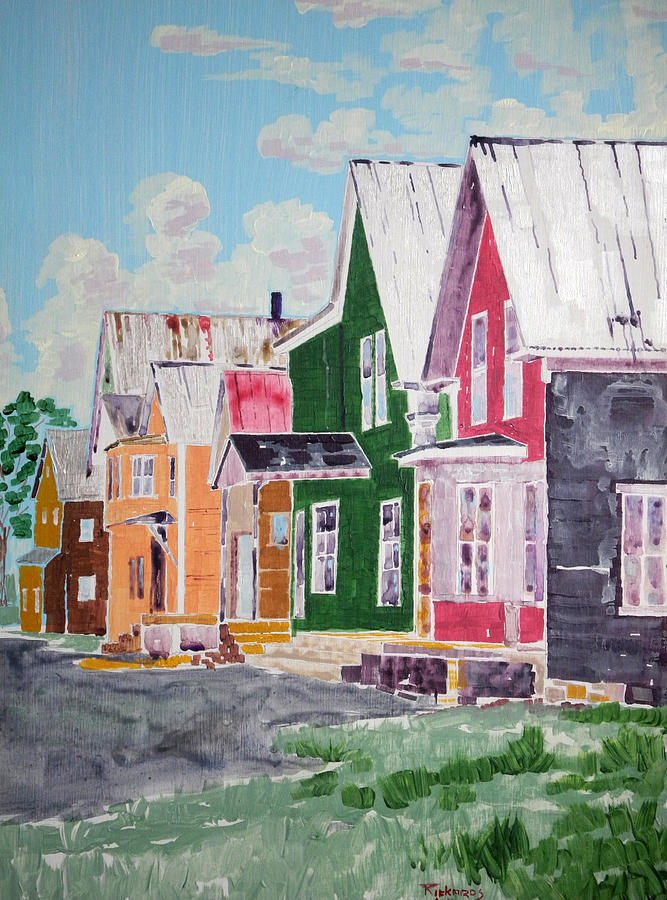 Main Street Andover Painting by Randall Rickards