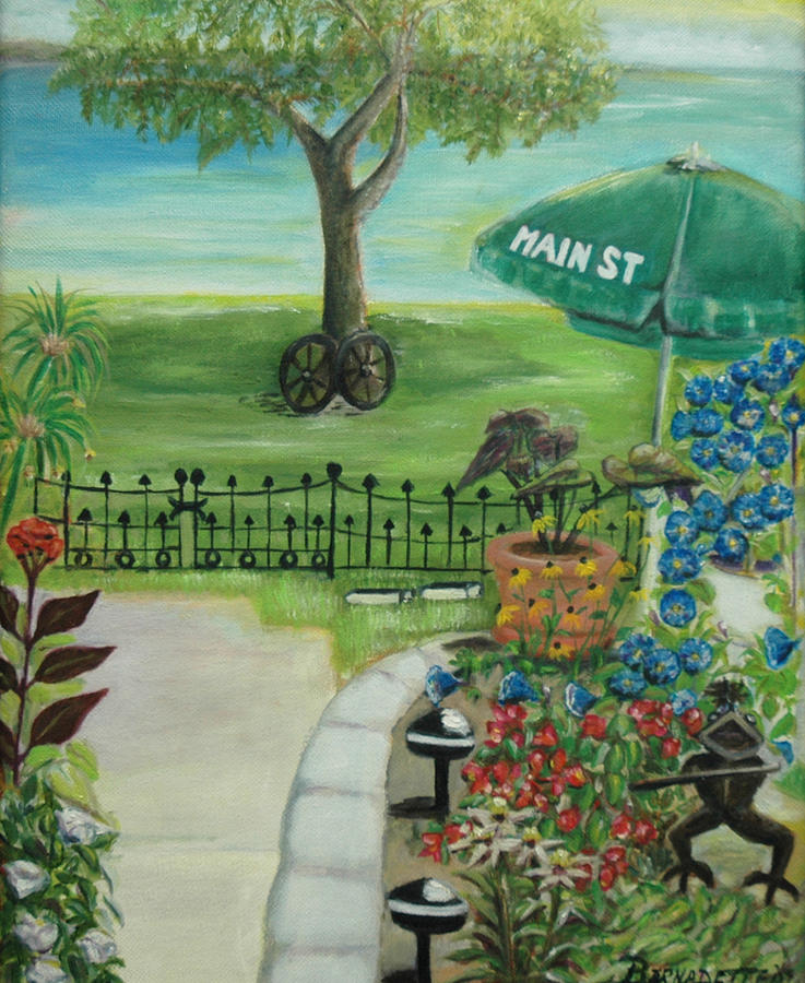 Main Street Painting by Bernadette Krupa