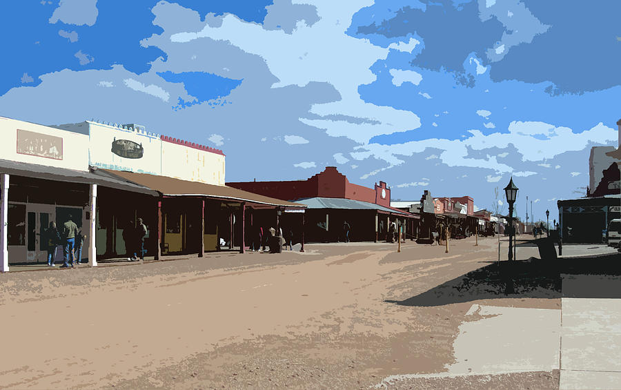 Main Street in Tombstone Digital Art by AZ Group