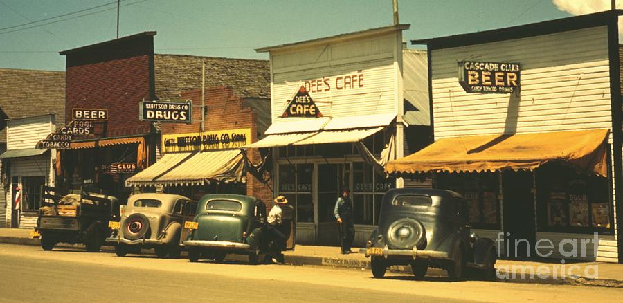 Main Street of Cascade Idaho 1941 Photograph by Padre Art
