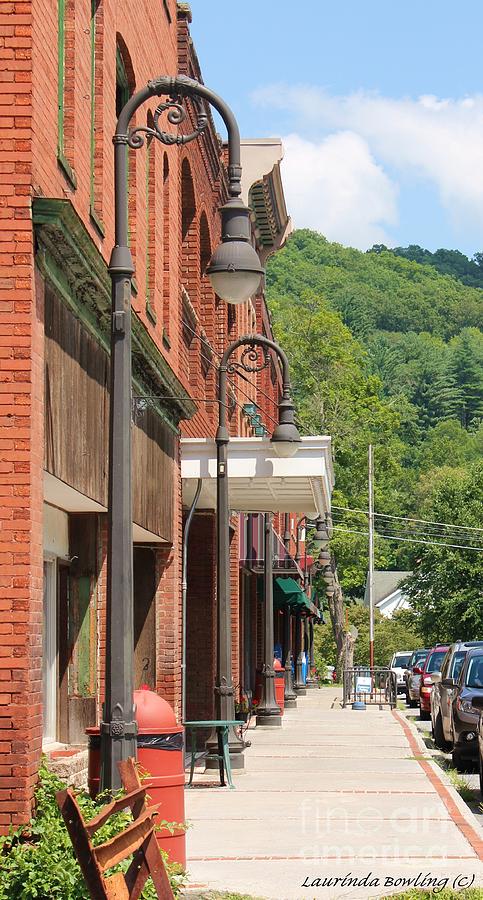 Mountain Photograph - Main Street Small Town USA by Laurinda Bowling