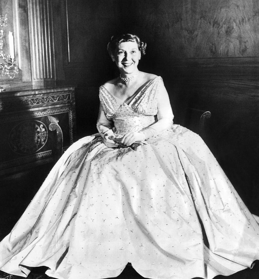 Portrait Photograph - Maine Eisenhower Models The Gown by Everett