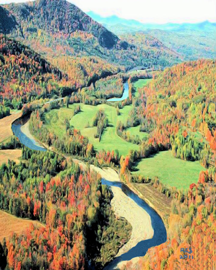 Maine River Digital Art by Richard Stevens - Fine Art America