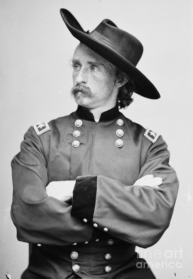 Major General George Armstrong Custer 1865 Photograph by Padre Art