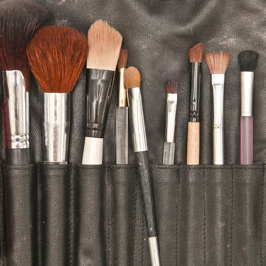Make up brushes Photograph by Tom Gowanlock