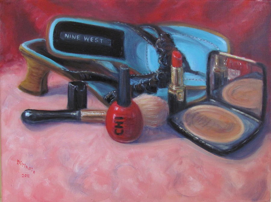 Makeup and Shoes Painting by Donelli  DiMaria