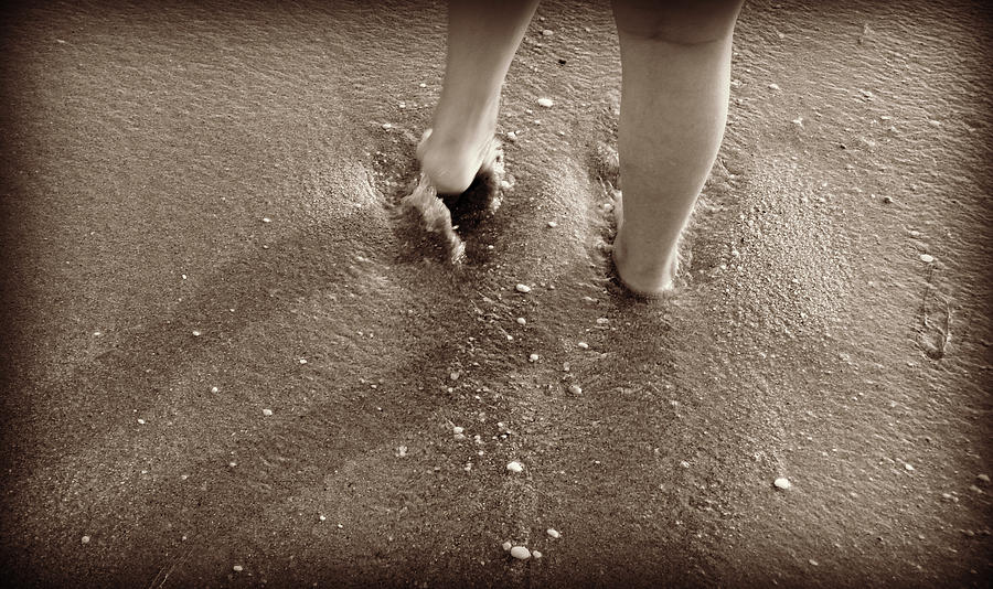 Making Footprints Photograph by Dark Whimsy
