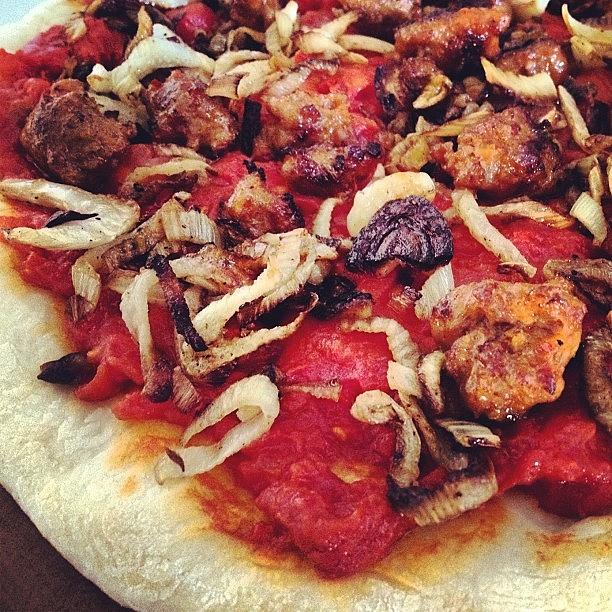 Foodie Photograph - Making Pizza Tonight #pizza #dinner by Jonathan Bouldin
