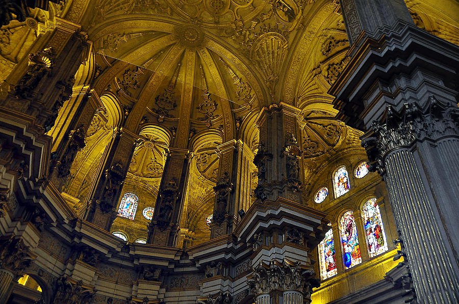 Malaga Spain Cathedral 2 Photograph by Allan Rothman