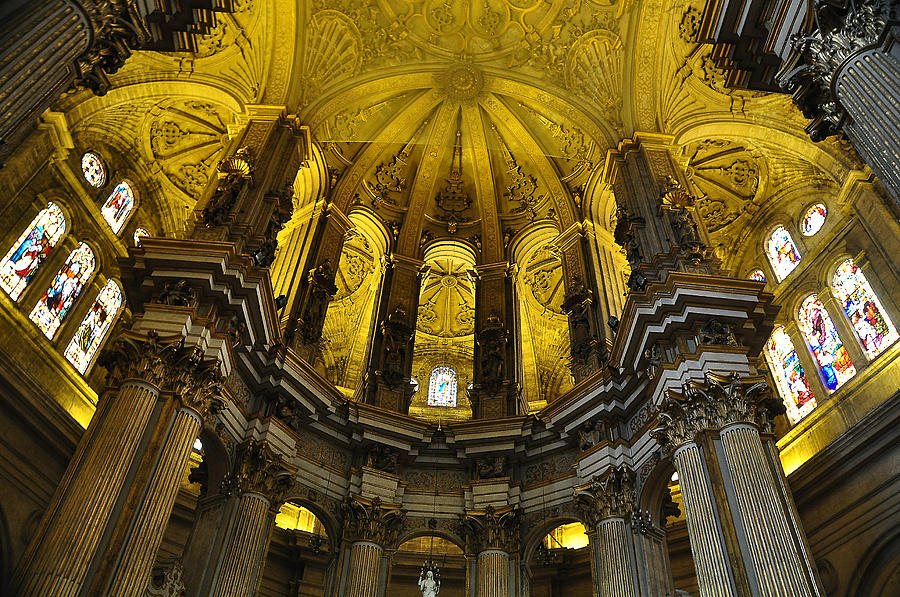 Malaga Spain Cathedral Photograph by Allan Rothman