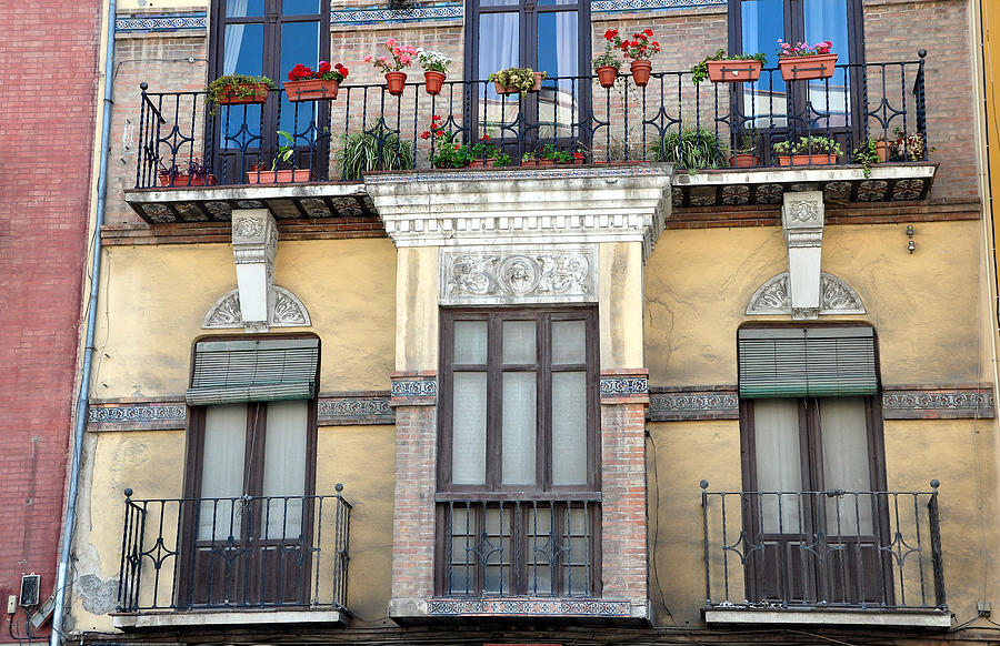 Malaga Spain facade Photograph by Allan Rothman