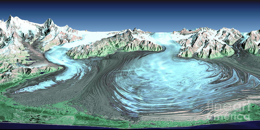 Malaspina Glacier, Alaska  by Nasa