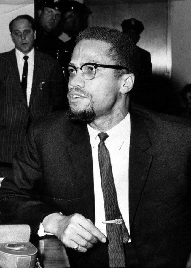 Malcolm X, During A Press Conference Photograph by Everett - Fine Art ...