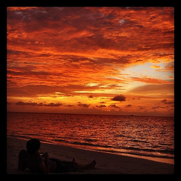 Summer Photograph - #maldives #beach #sunset #sunsetlovers by Mohamed Shafy