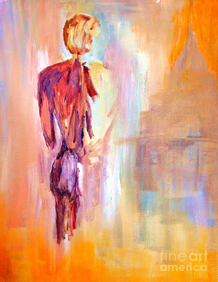 Male Nude 2 Painting by Julie Lueders 