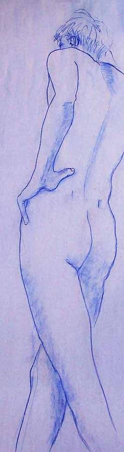 Male Nude 4292 Painting by Elizabeth Parashis
