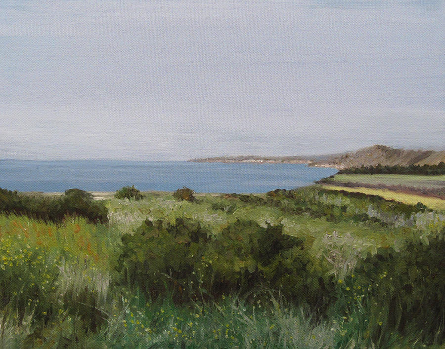 Malibu Bluffs Painting by Cristin Paige | Fine Art America