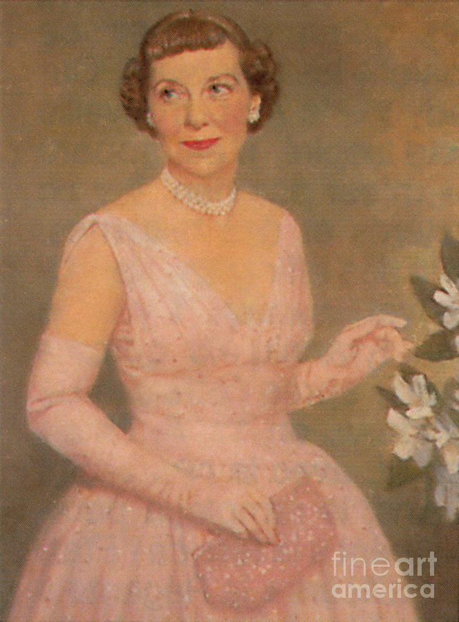 Mamie Eisenhower Photograph by Photo Researchers