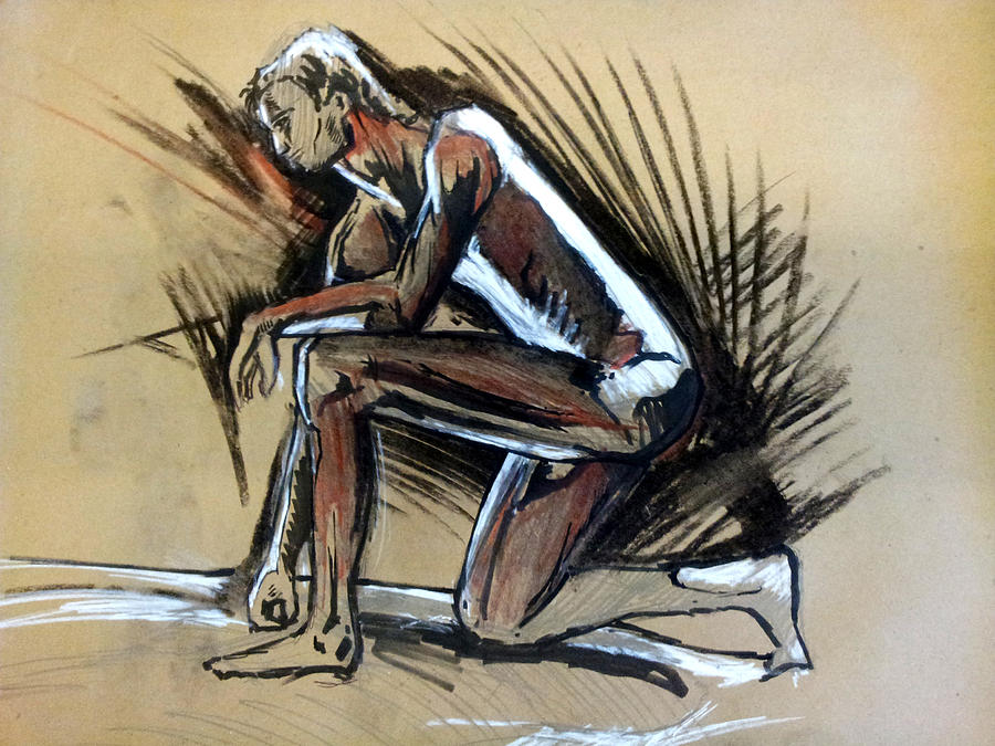 Man 3 Drawing by John Gholson