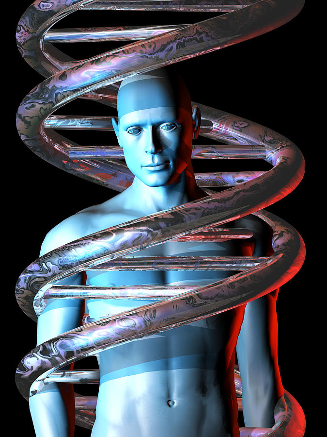 Man And Dna Photograph by Laguna Design - Pixels