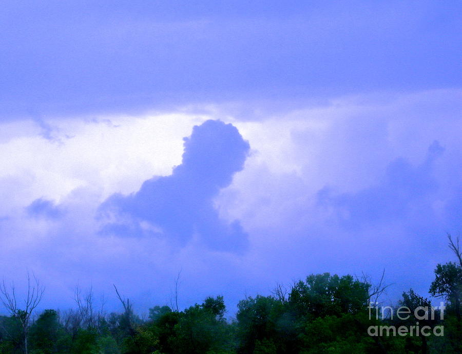 Man in Stormy sky? Photograph by Phyllis Kaltenbach
