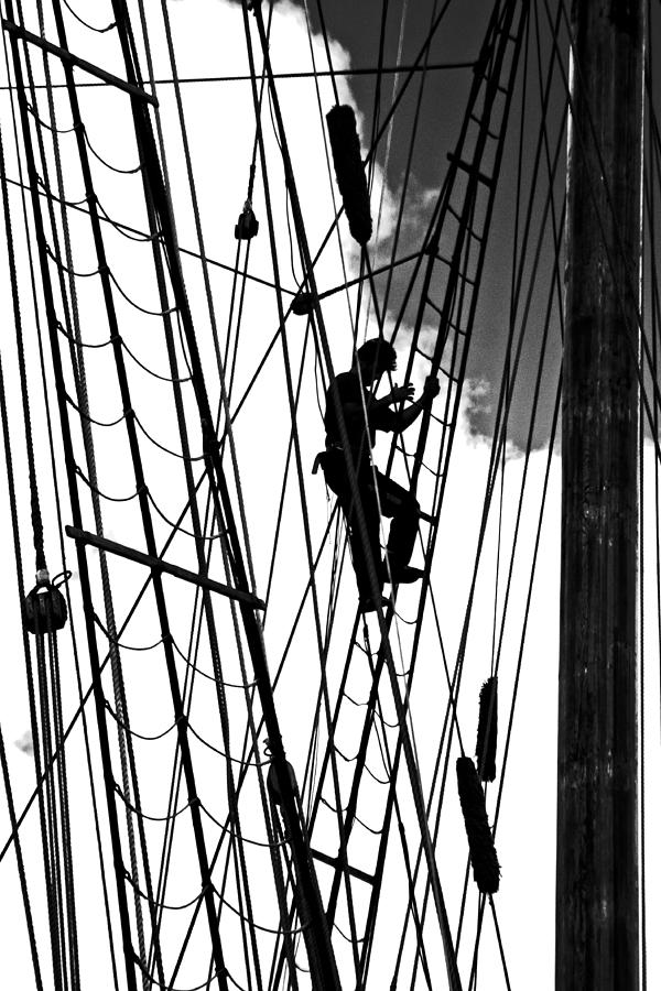 Man the Crows Nest Photograph by Randall Cogle