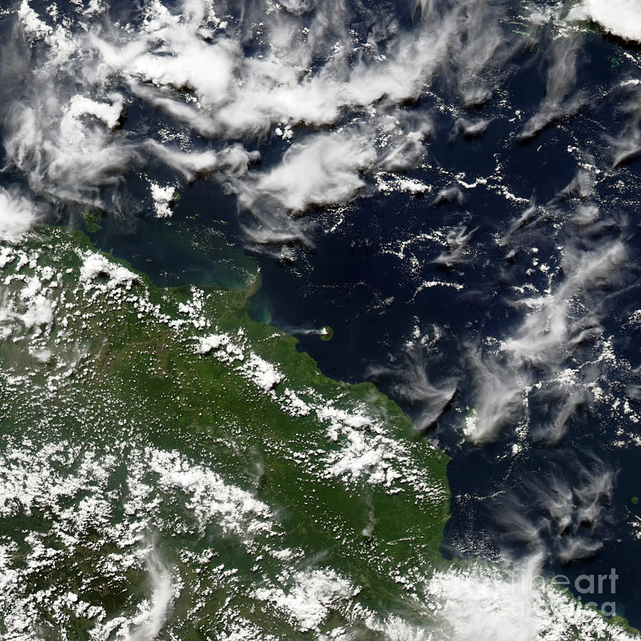 Manam Island, Papua New Guinea Photograph by Nasa