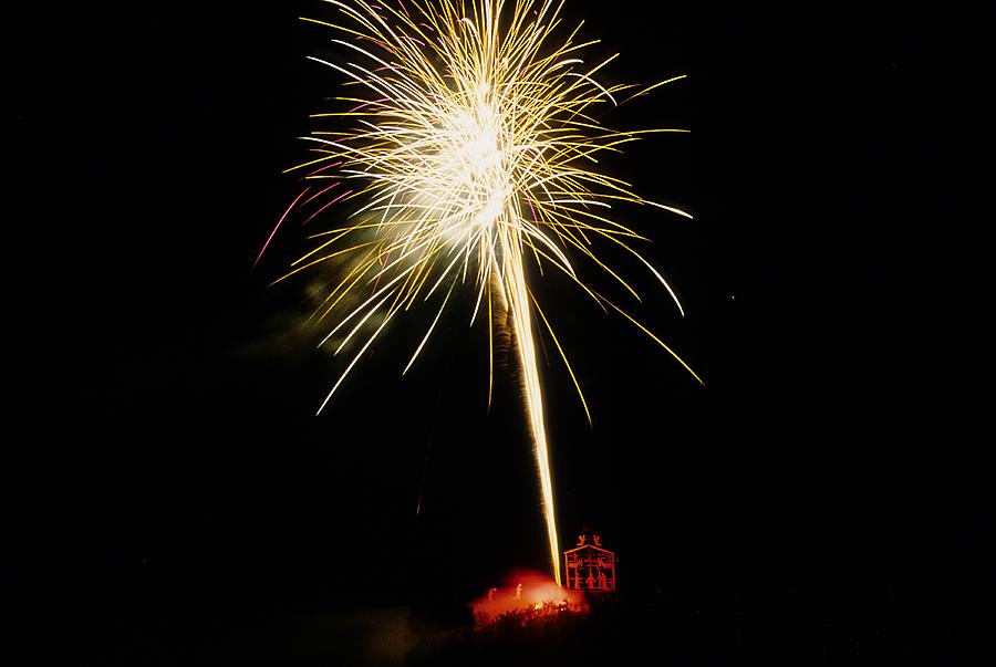 Fireworks Photograph - Manarola Crib by Andrea Gabrieli Fireworks Photograph - Manarola Crib by Andrea Gabrieli
