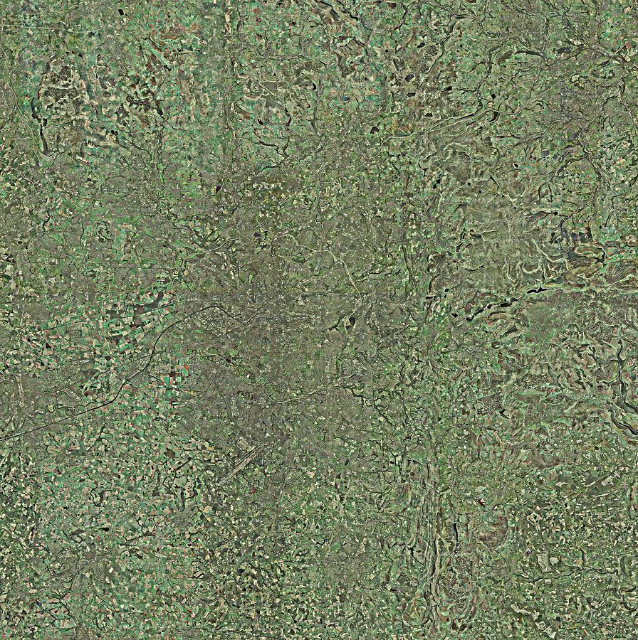 Manchester And Environs, Aerial View Photograph by Getmapping Plc