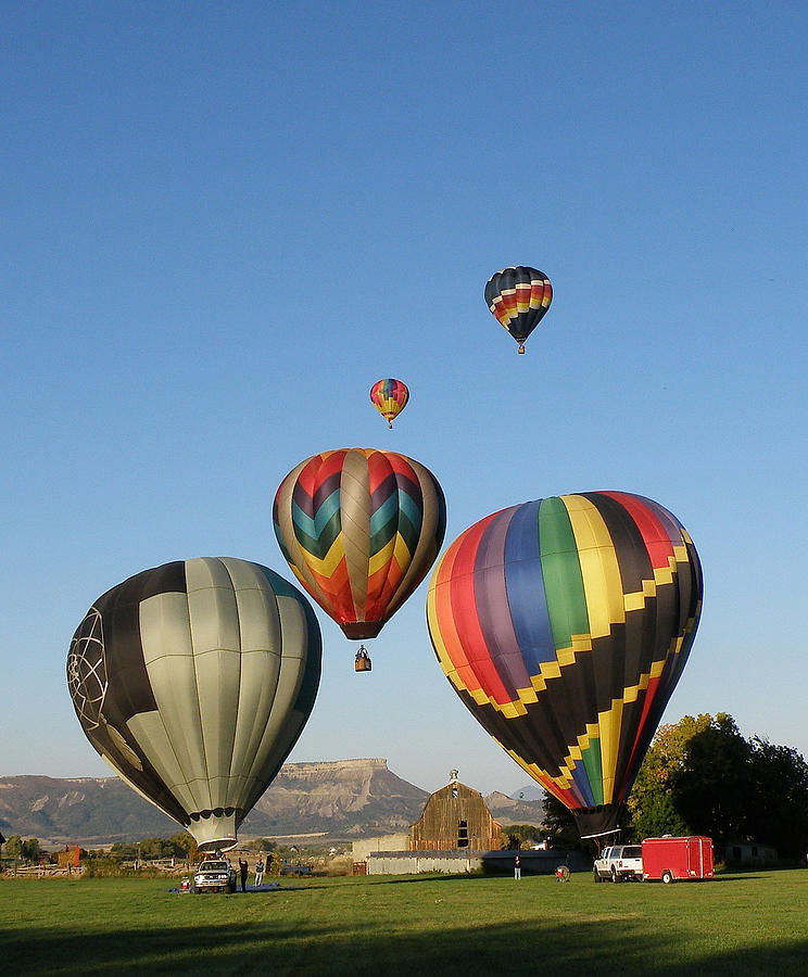 Balloons Photograph - Mancos Valley Balloon Festival by FeVa  Fotos