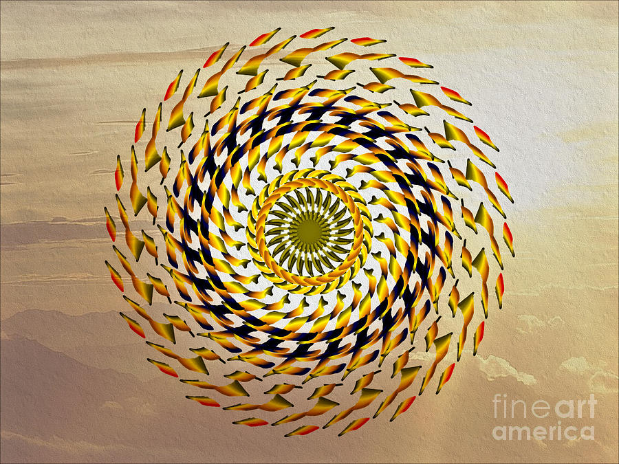 Mandala # 5 Digital Art by Elaine Manley