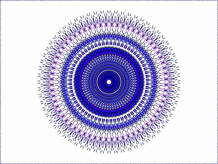 Mandala #4  Digital Art by Elaine Manley