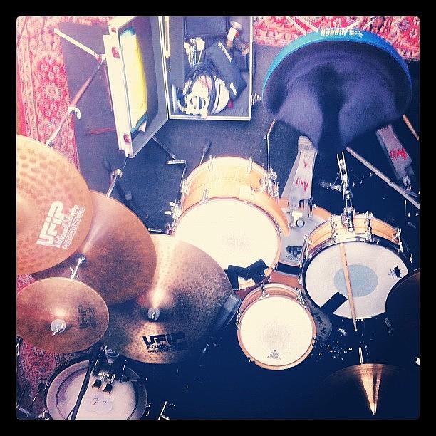 Drum Photograph - @manek43509 #drums #music #studio by Axel Loughrey