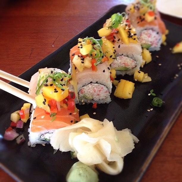 Mango Roll To Die For! #sushilove Photograph by Lauren Laddusaw