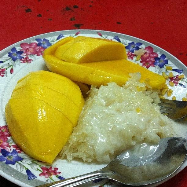 Mango Sticky Rice From A Night Food Photograph by Raam Dev