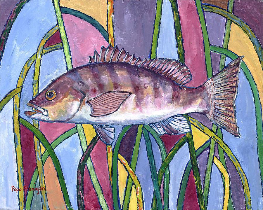 Mangrove Grouper Painting by Popo Flanigan