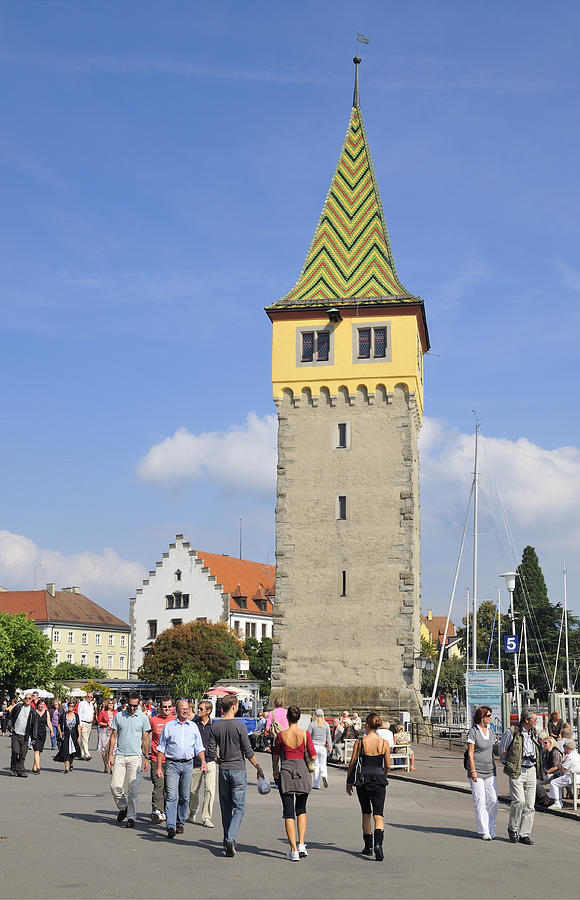Mangturm tower in Lindau - Old lighthouse Photograph by Matthias Hauser