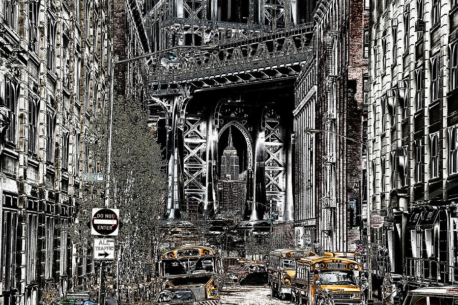 Manhattan Bridge Photograph by Andrew Fare
