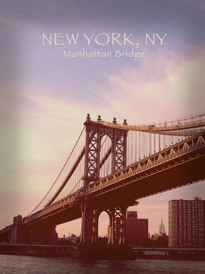 Manhattan Bridge New York City Photograph by Hermes Fine Art