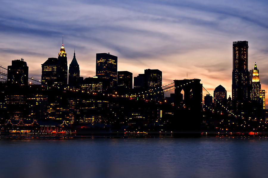 Architecture Photograph - Manhattan Lights by Svetlana Sewell