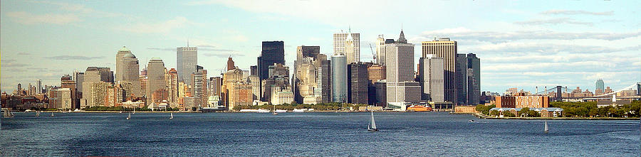 Manhattan Skyline Panarama Photograph by Allan Rothman