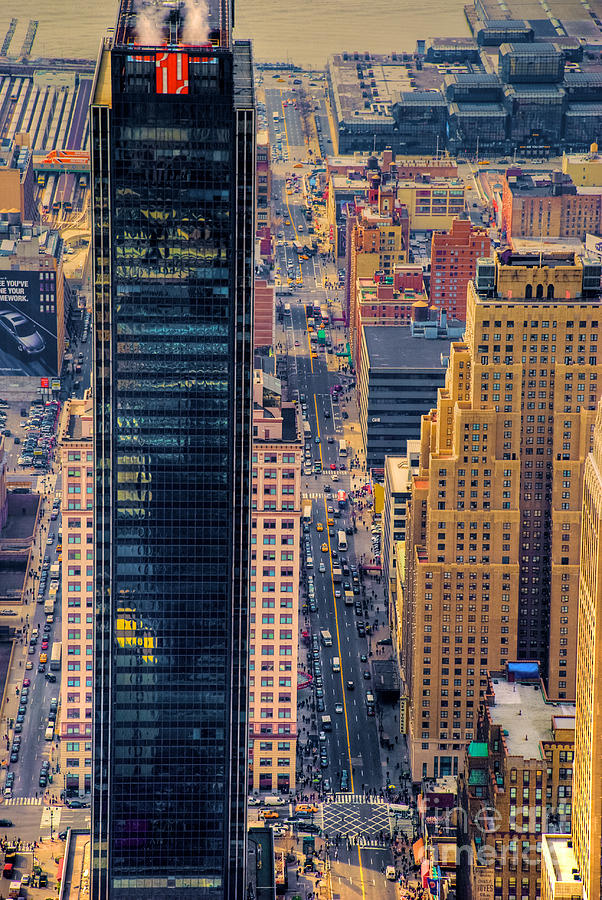 Manhattan Streets from Above Photograph by Mark Dodd