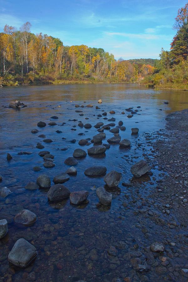 Fall Photograph - Manistee River in Fall by Twenty Two North Photography