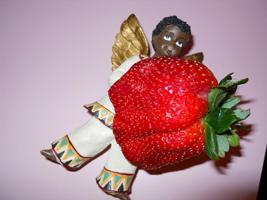 Strawberry Photograph - Manna from Heaven by Lynda Lamb