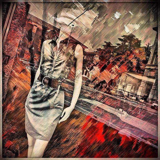 Instagram Photograph - Mannequin And Cityscape #iphone by Roberto Pagani