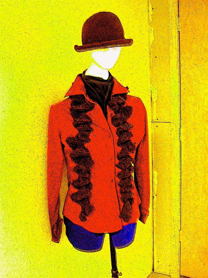Mannequin on Yellow Digital Art by Nina-Rosa Dudy